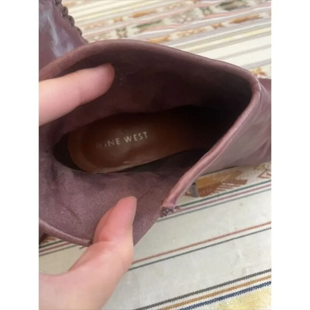 Rare Vintage Nine West Plum Fold Over Boot.  Great Quality And Condition‎
